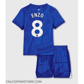 Maglia Calcio Chelsea Enzo Fernandez #8 Prima Divisa Bambino 2025-26 Manica Corta (+ pantaloncini)